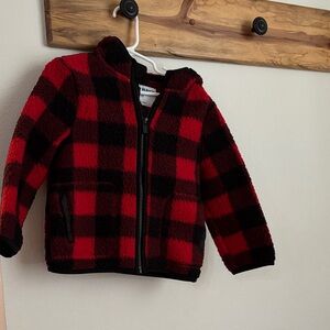 Red and Black Plaid Jacket